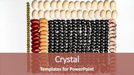  Presentation with kidney bean - Amazing slide deck having pattern multicolored legumes textures kidney backdrop and a red colored foreground