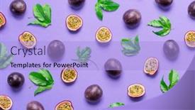  Presentation with passion - PPT theme featuring pattern-of-dark-purple-passion background and a light blue colored foreground
