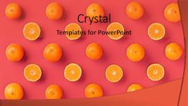  Presentation with pop art - PPT layouts enhanced with pattern of fresh orange tangerine background and a red colored foreground