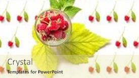  Presentation with harvest - Presentation theme consisting of pattern-of-fresh-organic-raw background and a blonde colored foreground