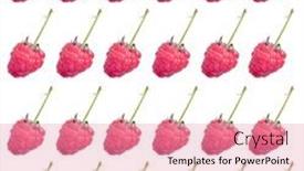  Presentation with harvest - Presentation theme featuring pattern-of-fresh-organic-raw background and a coral colored foreground