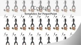  Presentation with deep - Slides consisting of pattern-of-fresh-plant background and a  colored foreground