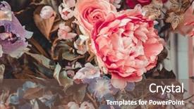  Presentation with pattern - Amazing PPT layouts having pattern of natural flowers background backdrop and a violet colored foreground