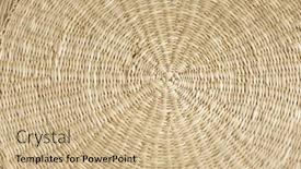  Presentation with woven - PPT theme with pattern-of-weave-mat-woven background and a coral colored foreground