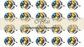  Presentation with capsules - PPT theme featuring pattern-of-white-coffee-cups background and a  colored foreground