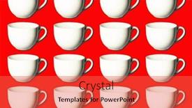  Presentation with high tea - Presentation design with pattern-of-white-coffee background and a  colored foreground