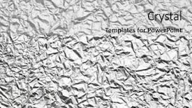  Presentation with pattern - Presentation theme consisting of pattern of wrinkled aluminum foil background and a light gray colored foreground
