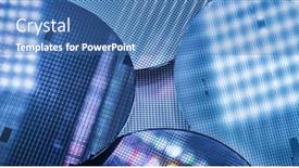  Presentation with designs - Presentation theme featuring patterned-silicon-wafers background and a ocean colored foreground