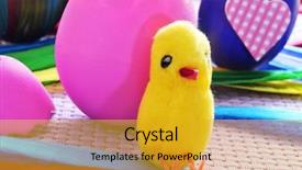  Presentation with easter - Slide deck consisting of patterns one of them broken background and a gold colored foreground