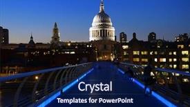  Presentation with paul - Beautiful slide deck featuring st paul's cathedral backdrop and a navy blue colored foreground
