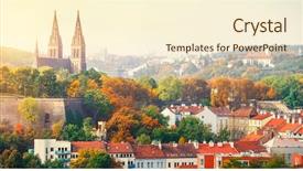 Presentation with paul - Slide set featuring paul panorama of castle autumn background and a cream colored foreground
