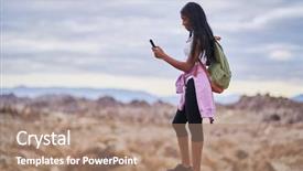  Presentation with alabama - Slide deck with pause - african american woman pausing background and a  colored foreground