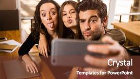  Presentation with pause - Audience pleasing PPT layouts consisting of pause on the studies backdrop and a tawny brown colored foreground