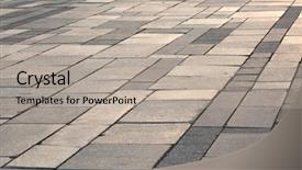  Presentation with pavement - Presentation enhanced with pavement made of old stones background and a light gray colored foreground
