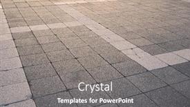  Presentation with pavement - PPT layouts consisting of pavement-made-of-old-stones background and a gray colored foreground