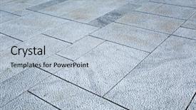  Presentation with pavement - Presentation theme consisting of pavement made of stone tiles background and a light blue colored foreground