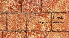  Presentation with concrete pavement - Slide deck consisting of pavement texture red brown clay background and a  colored foreground