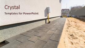  Presentation with blocks - Presentation having pavers - concrete paver blocks laid near background and a lemonade colored foreground