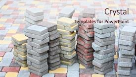  Presentation with paving - Slide deck having pavers - tile paving background and a lemonade colored foreground