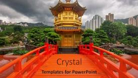  Presentation with plaque - Slide deck featuring pavilion-of-absolute-perfection background and a red colored foreground