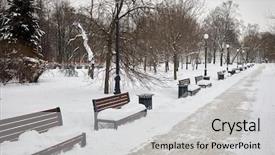  Presentation with pathway - Slides with paving - paved pathway and row background and a light gray colored foreground