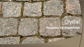  Presentation with paving - Amazing theme having paving - road for walks in park backdrop and a coral colored foreground