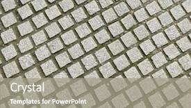  Presentation with paving - Theme having paving in pedestrian walk way background and a  colored foreground