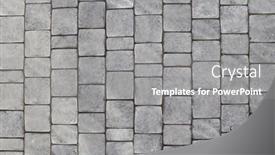  Presentation with paving - PPT theme having paving-slabs-of-gray-color background and a gray colored foreground