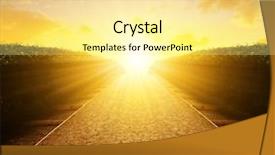  Presentation with paving - Cool new presentation with paving stone path at sunset backdrop and a  colored foreground