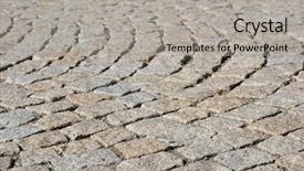  Presentation with paving - Presentation enhanced with paving stones - old stone pavement background and a  colored foreground