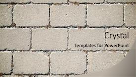  Presentation with paving - Presentation theme featuring paving way - floor of a street background and a light gray colored foreground