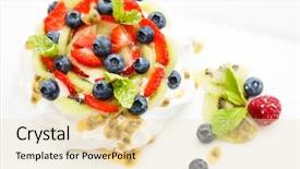  Presentation with cake - Slides enhanced with pavlova a home made cake background and a lemonade colored foreground