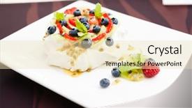  Presentation with unicorn cake topper made - Colorful presentation design enhanced with pavlova a home made cake backdrop and a lemonade colored foreground