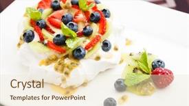  Presentation with australian - PPT theme enhanced with pavlova a home made cake background and a lemonade colored foreground