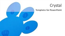  Presentation with corner - PPT theme having paw tracks - easter theme bunny track background and a  colored foreground