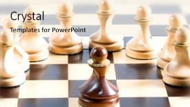  Presentation with chess pieces - Presentation with chellange - pawn in front background and a lemonade colored foreground