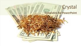  Presentation with jewelry gold - Presentation theme with pawn shops - sell your old broken gold background and a cream colored foreground