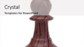  Presentation with chessboard - Audience pleasing theme consisting of pawn wooden chess piece on the chessboard backdrop and a light gray colored foreground