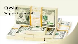  Presentation with scroll paper isolated on white - Beautiful presentation theme featuring pay money - stack of dollars isolated backdrop and a soft green colored foreground