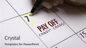  Presentation with credit repair - Audience pleasing PPT theme consisting of pay off credit cards backdrop and a white colored foreground
