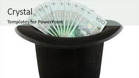  Presentation with top hat - PPT layouts enhanced with pay performance - polish money appearing background and a lemonade colored foreground