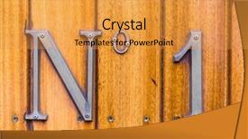  Presentation with train - Theme consisting of pay performance - term number one background and a gold colored foreground