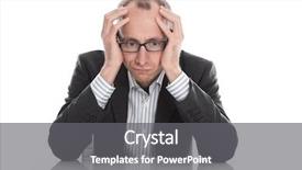  Presentation with glasses - Slide deck having pay rise - frustrated businessman wearing glasses sitting background and a gray colored foreground