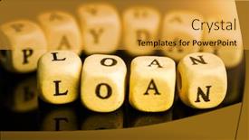  Presentation with loan - Slides enhanced with payday-loan-inscription-on-wooden background and a gold colored foreground