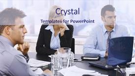  Presentation with work - Amazing slides having paying attention - serious businesspeople focusing on work backdrop and a sky blue colored foreground