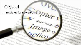  Presentation with attention - PPT theme with paying attention to the finer background and a white colored foreground