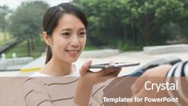  Presentation with pos - Amazing theme having payment methode - woman pay on pos machine backdrop and a coral colored foreground