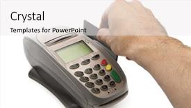  Presentation with credit card - PPT layouts consisting of payment with credit card background and a white colored foreground