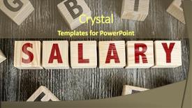  Presentation with salary - Slide deck enhanced with blocks with the text salary background and a violet colored foreground