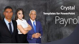  Presentation with village india women working - PPT theme featuring payroll tax - group of businessmen and women background and a dark gray colored foreground